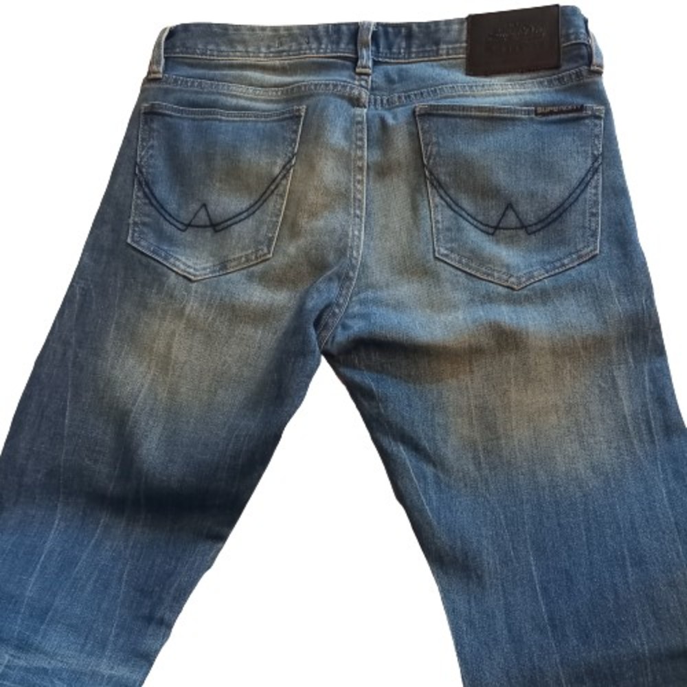 Superdry 30W 34L Copper Denim Skinny Vintage Style Blue Jeans - Picture 4 of 8